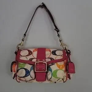 バッグ Coach Scribble Stitch Pocket Flap Ltd. Coach | Bags | Coach Rare Ltd Ed Scribble Stitch Signature